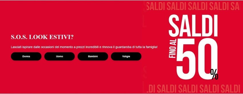 Saldi fino al 50%