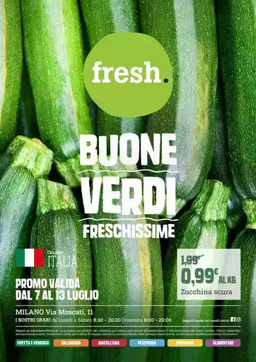 Buone verdi freschissime