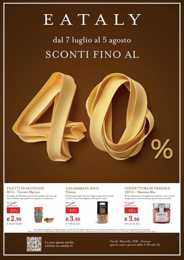 SCONTI FINO AL 40%