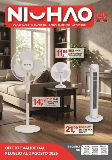 Offerte valide dal 9 luglio al 2 agosto 2026
