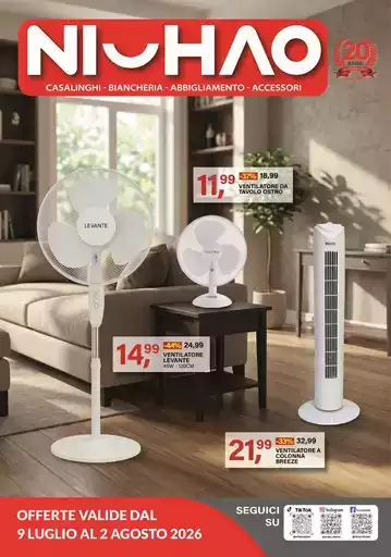 Offerte valide dal 9 luglio al 2 agosto 2026 Offerte valide dal 9 luglio al 2 agosto 2026
