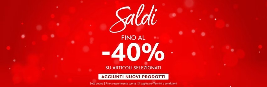 Saldi fino al -40%