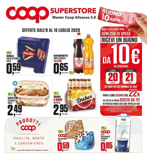 OFFERTE DALL’8 AL 19 LUGLIO 2026 OFFERTE DALL’8 AL 19 LUGLIO 2026