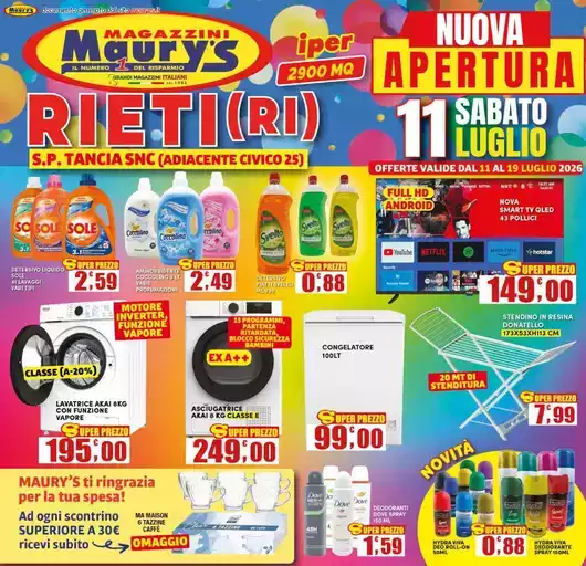 Nuova apertura Nuova apertura