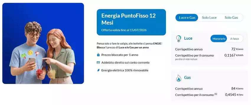 Energia PuntoFisso 12 Mesi Energia PuntoFisso 12 Mesi