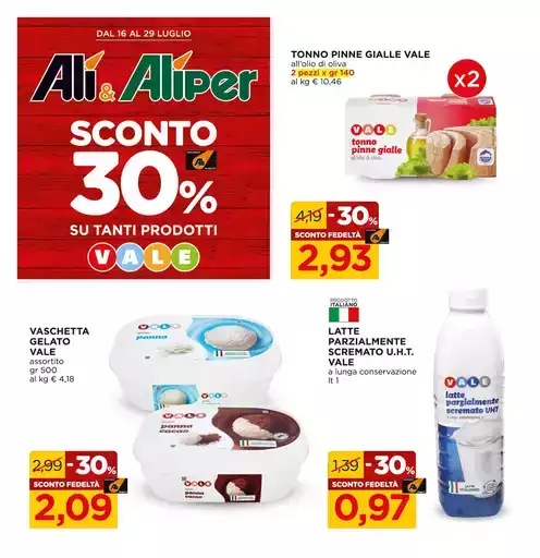 Sconto 30% Vale