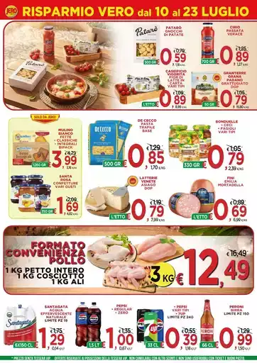 Risparmio vero dal 10 al 23 luglio