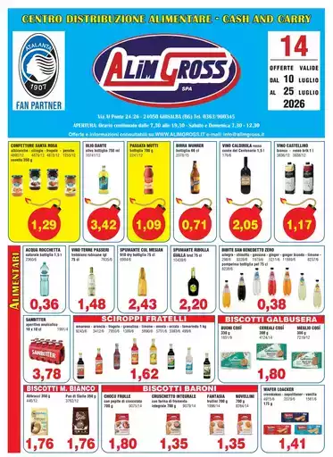 Offerte valide dal 10 al 25 luglio 2026 Offerte valide dal 10 al 25 luglio 2026