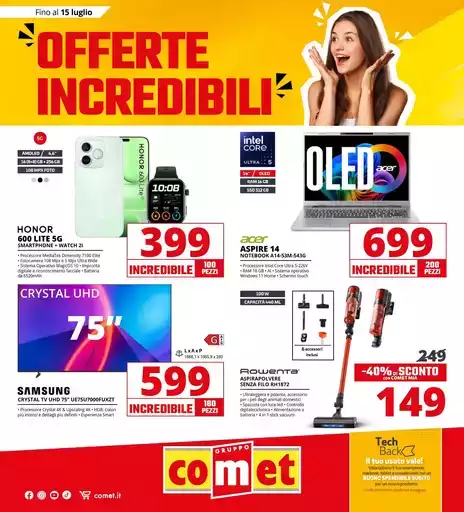 Offerte incredibili da Comet! Offerte incredibili da Comet!