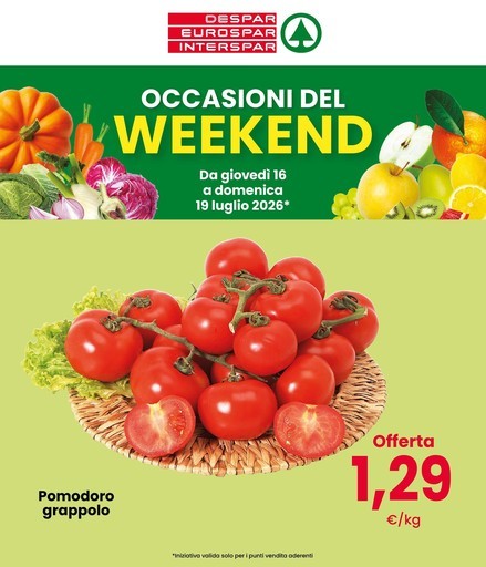 Occasioni del weekend