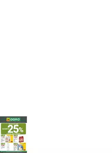 Sconto 25% e tante altre offerte! Sconto 25% e tante altre offerte!