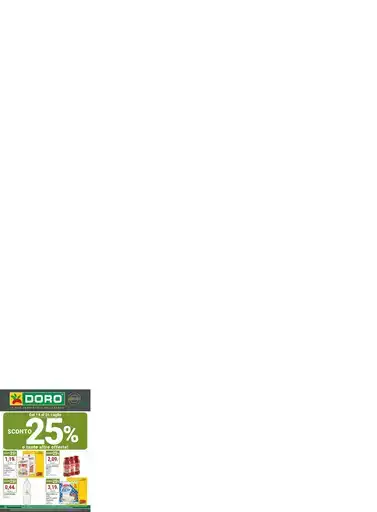 Sconto 25% e tante altre offerte! Sconto 25% e tante altre offerte!