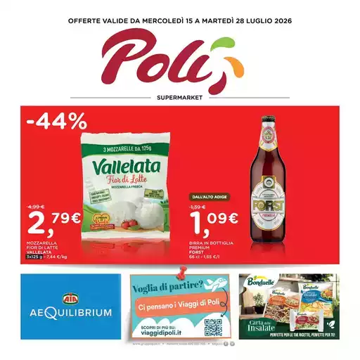 OFFERTE VALIDE DA MERCOLEDÌ 15 A MARTEDÌ 28 LUGLIO 2026 OFFERTE VALIDE DA MERCOLEDÌ 15 A MARTEDÌ 28 LUGLIO 2026