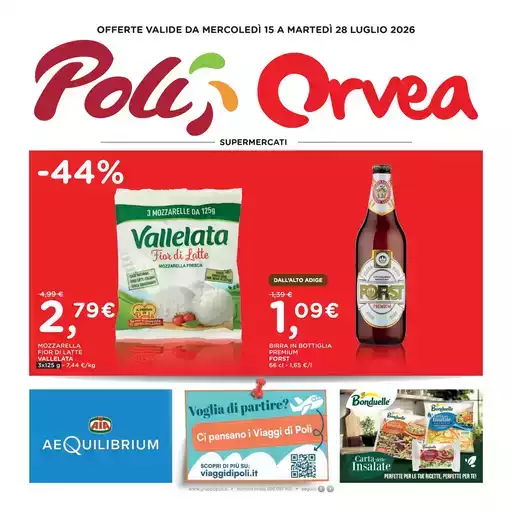 OFFERTE VALIDE DA MERCOLEDÌ 15 A MARTEDÌ 28 LUGLIO 2026 OFFERTE VALIDE DA MERCOLEDÌ 15 A MARTEDÌ 28 LUGLIO 2026