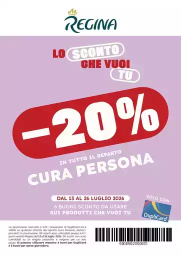 Lo sconto che vuoi tu -20%