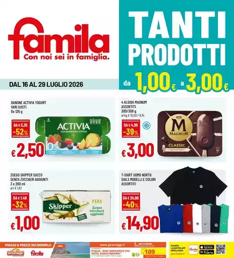 Tanti prodotti da 1,00 euro a 3,00 euro Tanti prodotti da 1,00 euro a 3,00 euro
