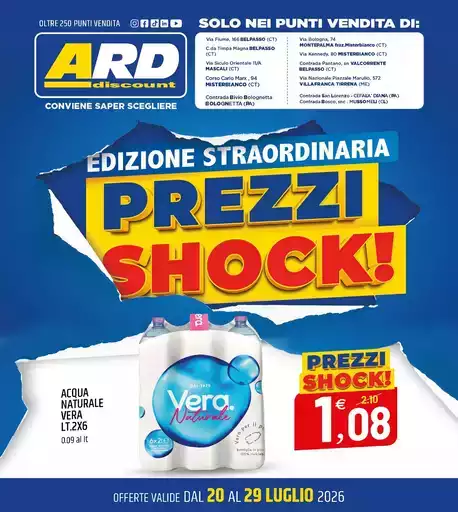 Prezzi shock! Prezzi shock!
