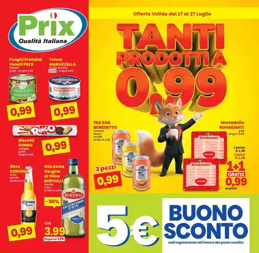 Tanti prodotti a 0.99 Tanti prodotti a 0.99