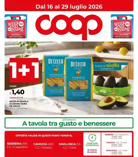 Dal 16 al 29 luglio 2026 Dal 16 al 29 luglio 2026