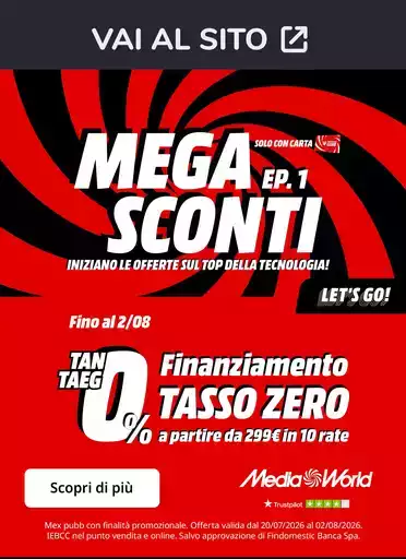 MEGA SCONTI MEGA SCONTI