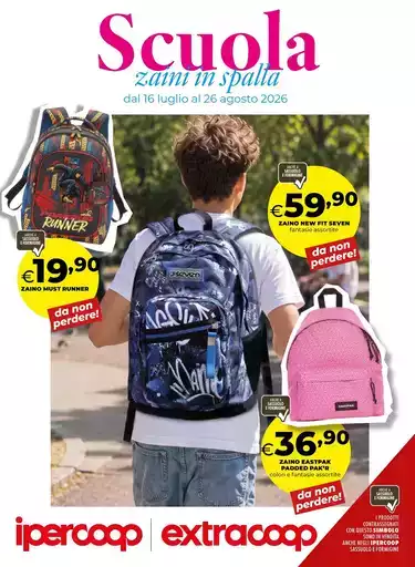 Scuola, zaini in spalla