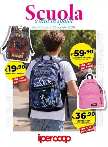 Scuola, zaini in spalla Scuola, zaini in spalla