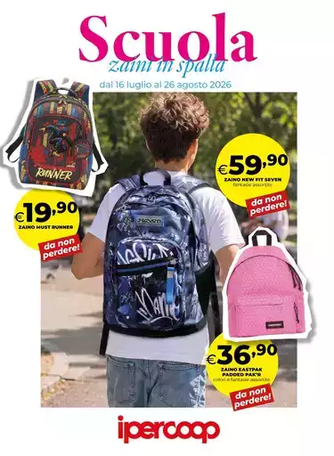 Scuola, zaini in spalla