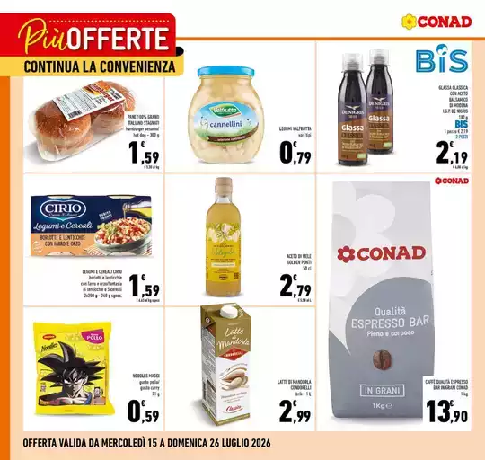 Più offerte continua la convenienza