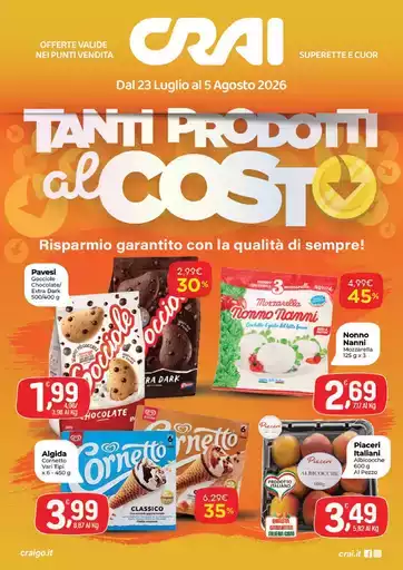 Tanti prodotti al costo