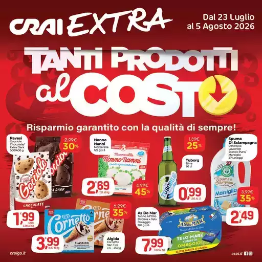 Tanti prodotti al costo