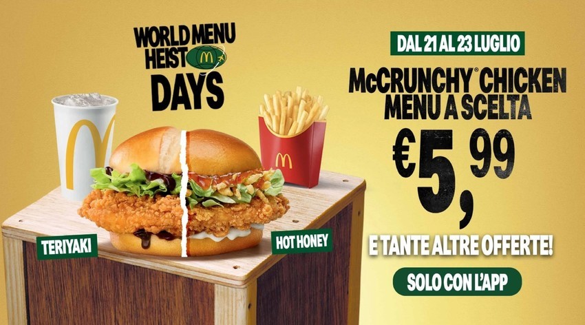 World menu heist days