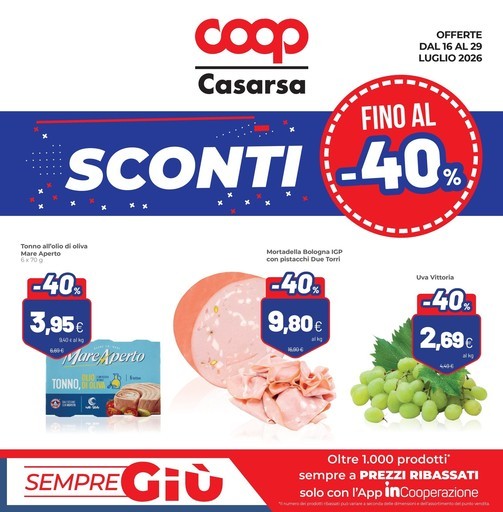 Sconti fino al 40% Sconti fino al 40%
