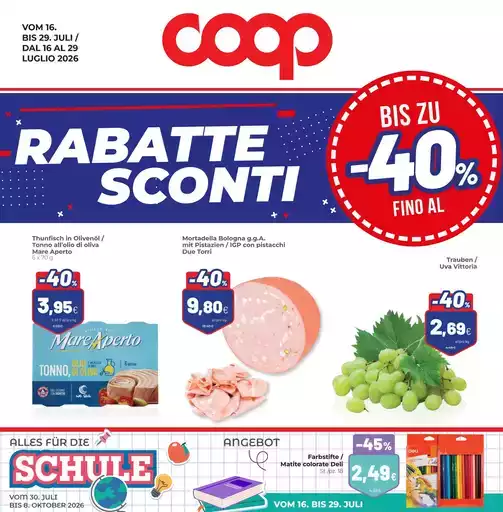 Fino al 40% Fino al 40%
