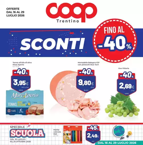 Fino al 40% Fino al 40%