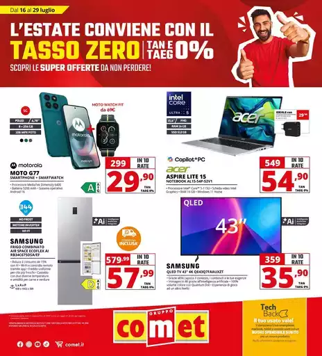 Tasso zero da Comet! Tasso zero da Comet!