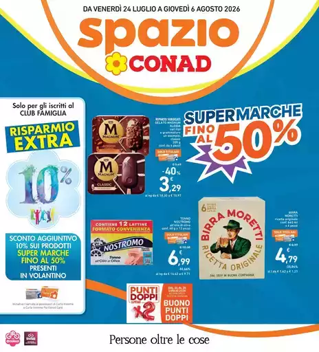 Super marche fino al 50%