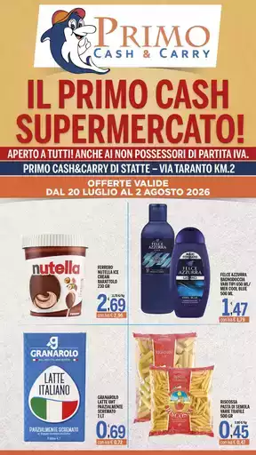 OFFERTE VALIDE DAL 20 LUGLIO AL 2 AGOSTO 2026 OFFERTE VALIDE DAL 20 LUGLIO AL 2 AGOSTO 2026