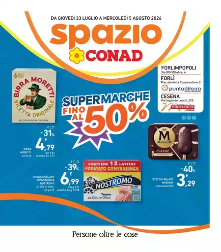 SUPERMARCHE FINO AL 50% SUPERMARCHE FINO AL 50%