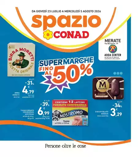 SUPERMARCHE FINO AL 50% SUPERMARCHE FINO AL 50%