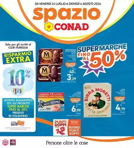 Super marche fino al 50%