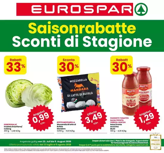 Sconti di stagione Sconti di stagione