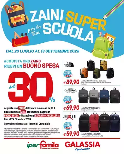 Zaini super per la tua scuola Zaini super per la tua scuola