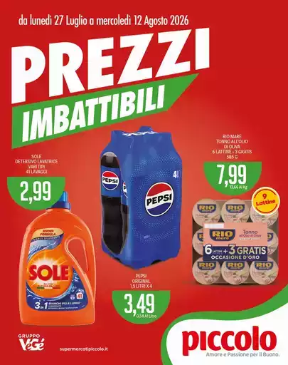 Prezzi imbattibili
