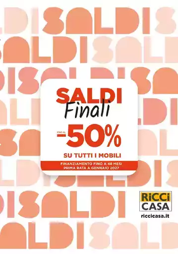 Saldi finali! Sconti fino al 50%