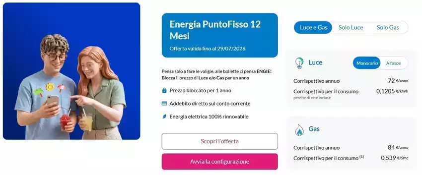 Energia PuntoFisso 12 Mesi