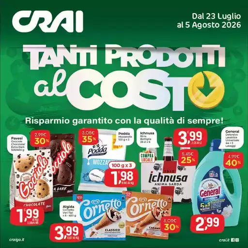 TANTI PRODOTTI AL COSTO