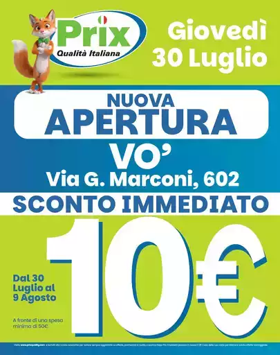 Nuova apertura Nuova apertura