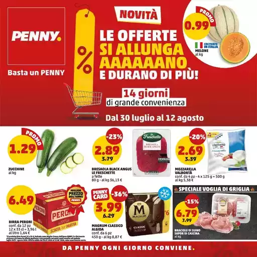 14 giorni di grande convenienza