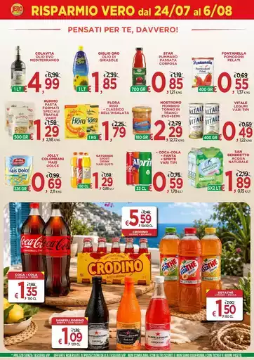 RISPARMIO VERO dal 24/07 al 6/08 RISPARMIO VERO dal 24/07 al 6/08