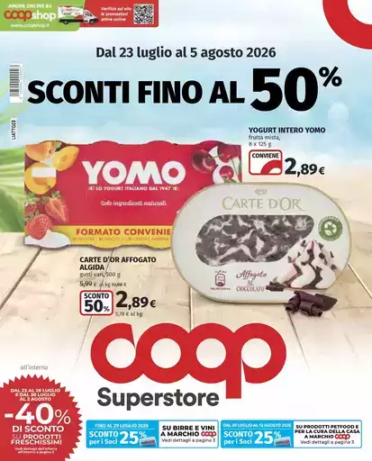 Sconti fino al 50%